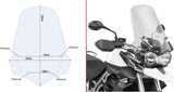 Transparent Wind-Screen - Givi Compatible With Triumph Tiger 800 - Xc - Xr (2011-2017)