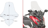 Transparent Wind-Screen - Givi Compatible With Sym Joymax 300 Z (2019-2020)