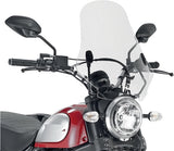 Transparent Wind-Screen - Givi Compatible With Ducati Scrambler 400 (2016-2021)