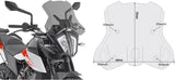 Cupolino Fumé - Givi Compatibile Con Ktm 390 Adventure (2020-2024)