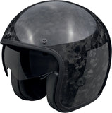 Casco Urban Per Moto Scorpion Exo Belfast Evo Carbon Carbon Fiber Nero Onyx Taglia Xxl