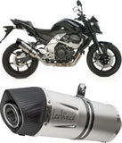 Terminale Di Scarico Senza Omologazione Suono Lv-10 Acciaio Full Nero Fondello Acciaio Nero - Leovince Compatibile Con Husqvarna Vitpilen 401 (2020-2023)