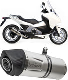 Terminale Di Scarico Senza Omologazione Suono Lv One Evo Acciaio Fondello Carbonio - Leovince Compatibile Con Honda Xl 700 V Transalp (2008-2013)