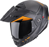 Casco Integrale Per Moto Scorpion Exo Adx-2 Polycarbonate Nero Opaco Arancione Lewis Taglia S
