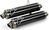 Terminale Di Scarico Con Omologazione Suono Carbonio - Termignoni Compatibile Con Ducati Monster S4R - S4Rs 45°