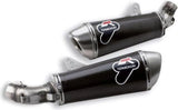 Terminale Di Scarico Senza Omologazione Suono Carbonio - Termignoni Compatibile Con Ducati Monster 696 - 796 - 1100