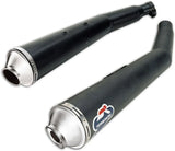 Doppio Terminale Di Scarico Senza Omologazione Suono Acciaio Inox Nero - Termignoni Compatibile Con Ducati Gt 1000