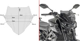 Cupolino Fumé - Givi Compatibile Con Yamaha Mt-09 (2017-2020)