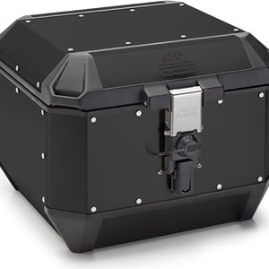 Monokey Trekker Alaska Black Aluminium Top Case - 44 Lt Trekker Alaska Aluminium - Givi Compatible With Ktm 790 Adventure R (2019-2020)