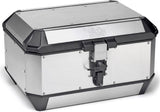 Monokey Trekker Alaska Aluminium Top Case - 56 Lt Trekker Alaska Aluminium - Givi Compatible With Kawasaki Er-6 F (2009-2011)