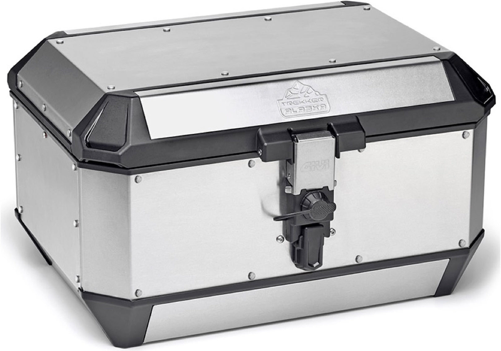 Monokey Trekker Alaska Aluminium Top Case - 56 Lt Trekker Alaska Aluminium - Givi Compatible With Sym Adx Tg 400 (2025)