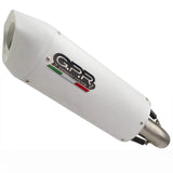 Terminale Di Scarico Catalizzato E Con Omologazione Suono Albus Evo4 Alluminio Bianco - Gpr Compatibile Con Moto Morini Seiemmezzo Scr 650 (2022-2024)