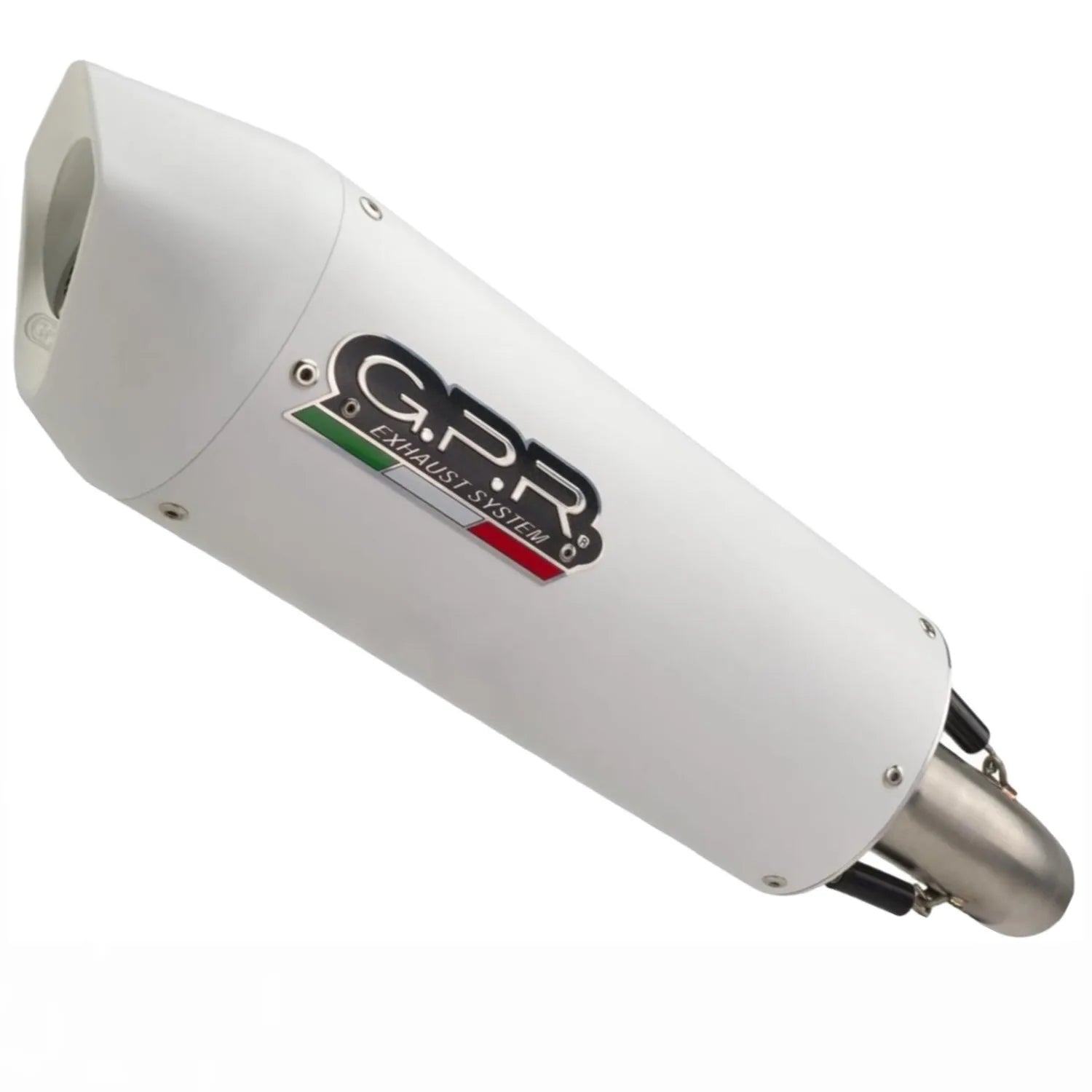 Terminale Di Scarico Con Omologazione Suono Albus Evo4 Alluminio Bianco - Gpr Compatibile Con Voge 500 Ds (2021-2024)