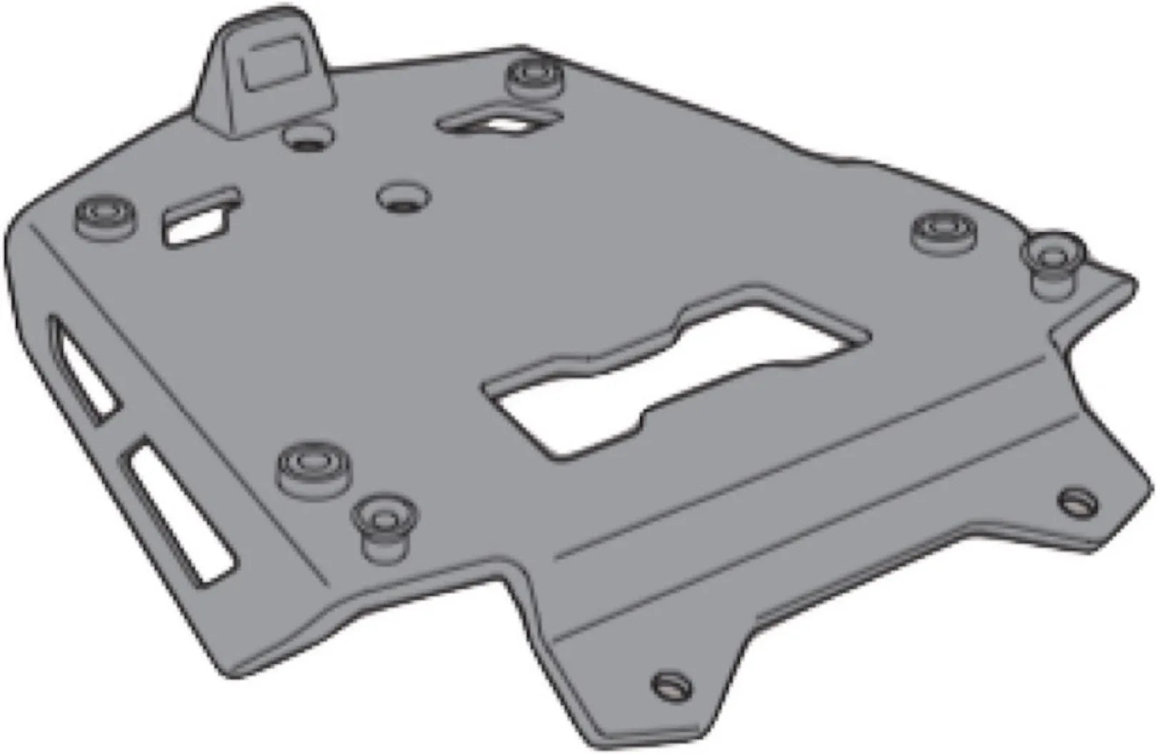Attacco Posteriore Alluminio Monokey - Kappa Moto Compatibile Con Bmw R 1250 Gs Adventure (2021)