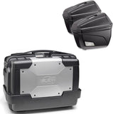 Top Case Kgr33 + Side-Cases K22N + Rapid Side-Case Holder - Kappa Moto Compatible With Honda Crf 1000 L Africa Twin (2018-2019)