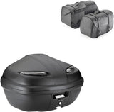 Valigia K47Nt + Borse Laterali Kmlw01 + Attacco + Portaborse - Kappa Moto Compatibile Con Suzuki Gsr 600 (2006-2011)