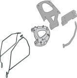 Attacco Posteriore Monolock + Portaborse Laterali - Kappa Moto Compatibile Con Suzuki Gsr 600 (2006-2011)