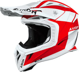 Casco Off-Road Per Moto Airoh Aviator Ace 2 - Av22I55 Composite Carbon Rosso Gloss Iron Taglia Xl