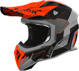 Casco Off-Road Per Moto Airoh Aviator Ace 2 - Av22S32 Composite Carbon Arancio Matto Shield Taglia Xs