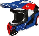 Off-Road Motorcycle Helmet Airoh Aviator Ace 2 - Av22S55 Composite Carbon Gloss Red Shield Size Xs
