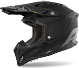 Casco Off-Road Per Moto Airoh Aviator 3 - Av3G35 Full Carbon 3K Matto Carbon Taglia S