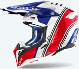Casco Off-Road Per Moto Airoh Aviator 3 - Av3H55 Hpc Carbon Rosso Gloss Hima Taglia Xxl