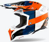 Off-Road Motorcycle Helmet Airoh Aviator 3 - Av3M32 Hpc Carbon Gloss Orange Monarch Size M