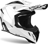 Casco Off-Road Per Moto Airoh Aviator Ace 2 - Ava214 Composite Carbon Bianco Gloss Color Taglia S