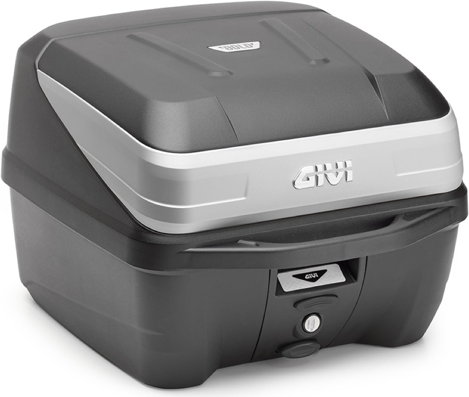 Monolock Silver Top Case - 32 Lt Technopolymer - Givi Compatible With Piaggio Electric 1 E (2021-2024)