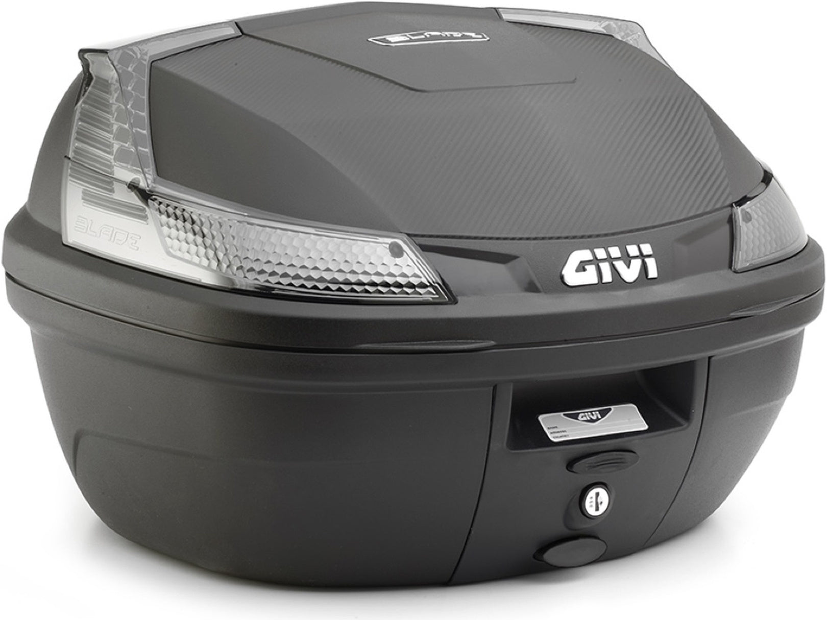 Monolock Blade Black Tech Top Case - 37 Lt Blade Technopolymer - Givi Compatible With Piaggio Electric 1 E (2021-2024)