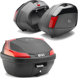 Blade Black Top Case + Side Cases - 107 Lt Blade Technopolymer - Givi Compatible With Moto Guzzi V 100 Mandello 1000 (2022-2024)