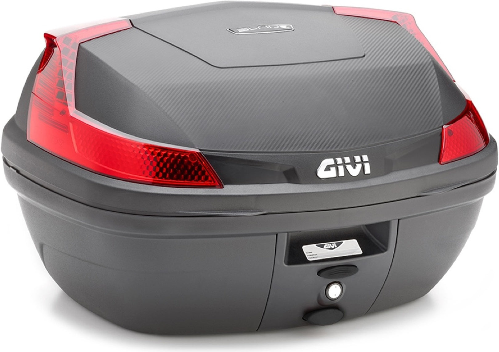 Monolock Blade Black Top Case - 47 Lt Blade Technopolymer - Givi Compatible With Aprilia Sr Gt 125 - 200 (2022-2024)