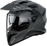 Casco Dual Per Moto Airoh Bandit - Ba99 Thermoplastic Hrt Grigio Scuro Gloss Color Taglia Xxl
