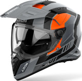 Casco Dual Per Moto Airoh Bandit - Bah32 Thermoplastic Hrt Arancio Matto Horn Taglia Xl