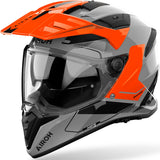 Dual Motorcycle Helmet Airoh Bandit - Bat32 Thermoplastic Hrt Gloss Orange Tune Size Xl