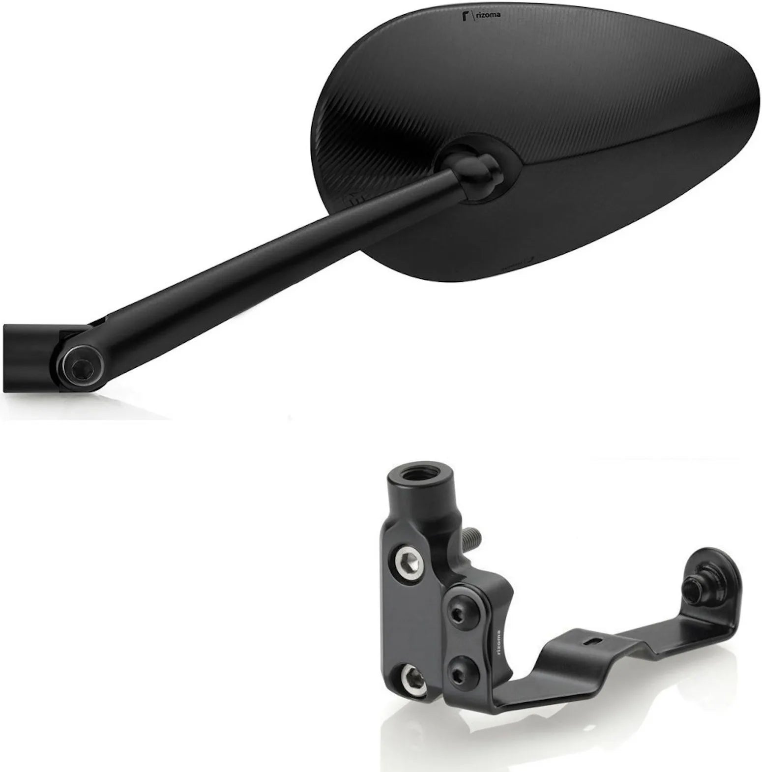 Specchietto Side Mount Destro Radial Rs - Rizoma Compatibile Con Mv Agusta Rivale 800 Eas (2013-2019)