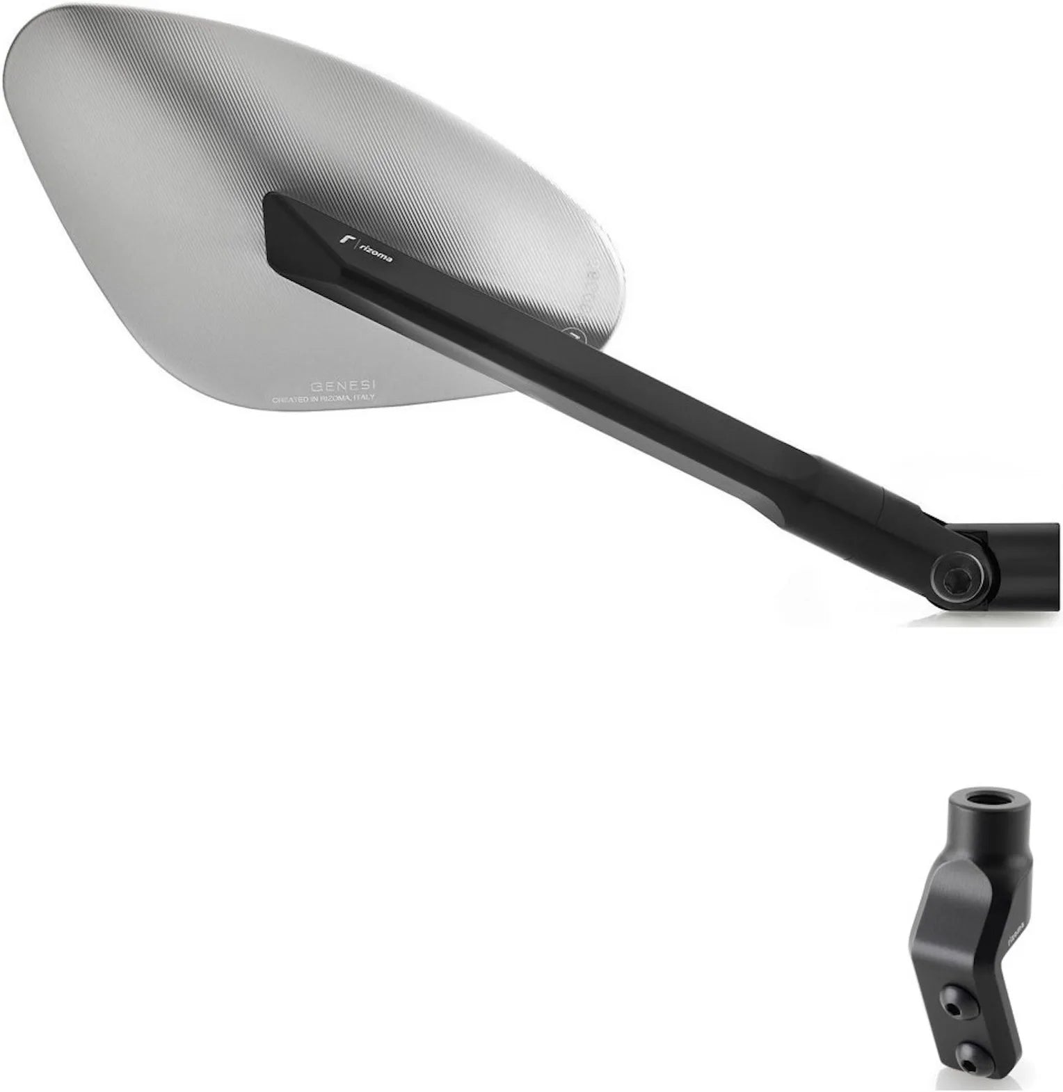Specchietto Side Mount Destro Genesi - Rizoma Compatibile Con Mv Agusta Rivale 800 Eas (2013-2019)