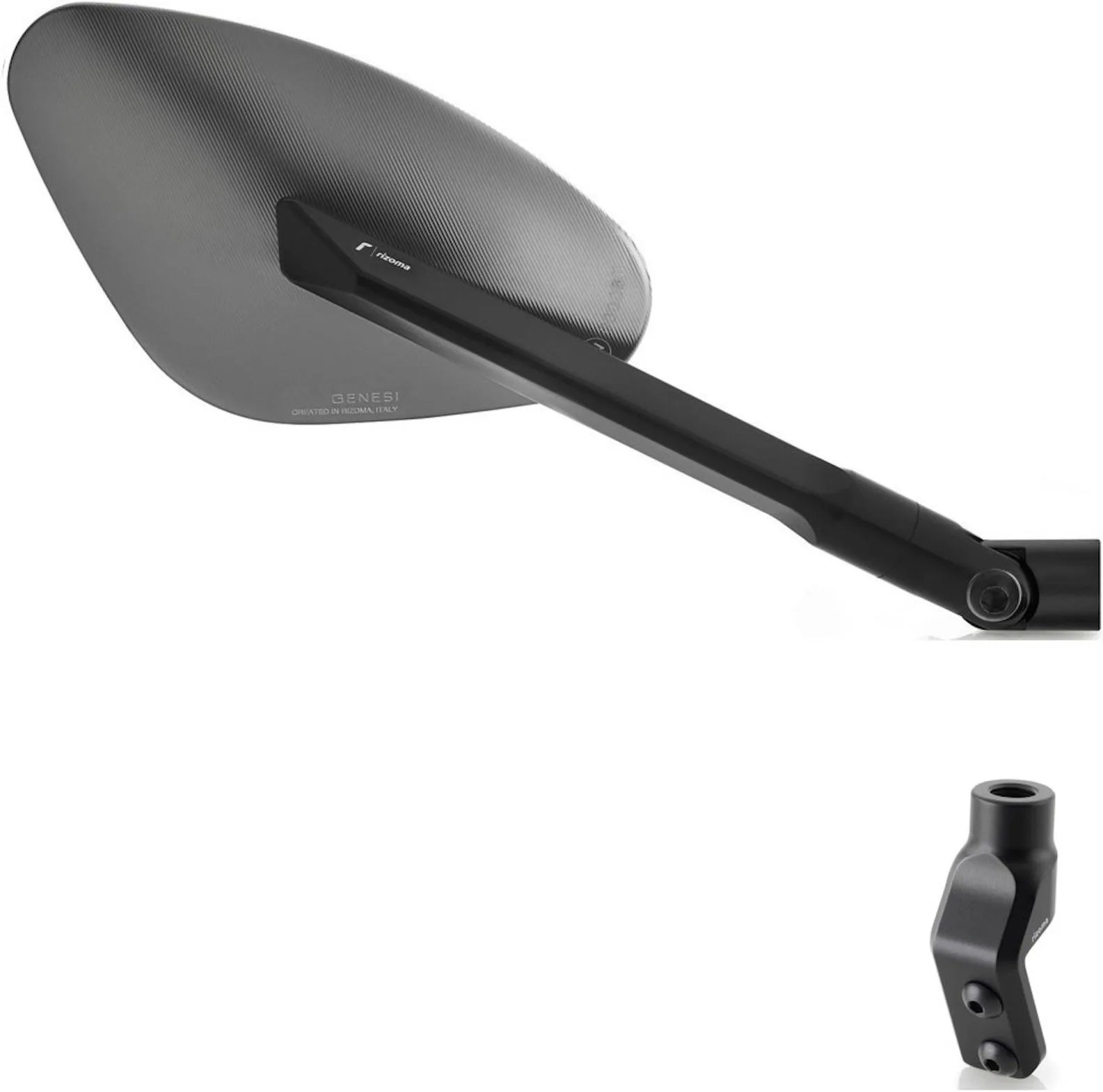 Specchietto Side Mount Destro Genesi - Rizoma Compatibile Con Mv Agusta Rivale 800 Eas (2013-2019)