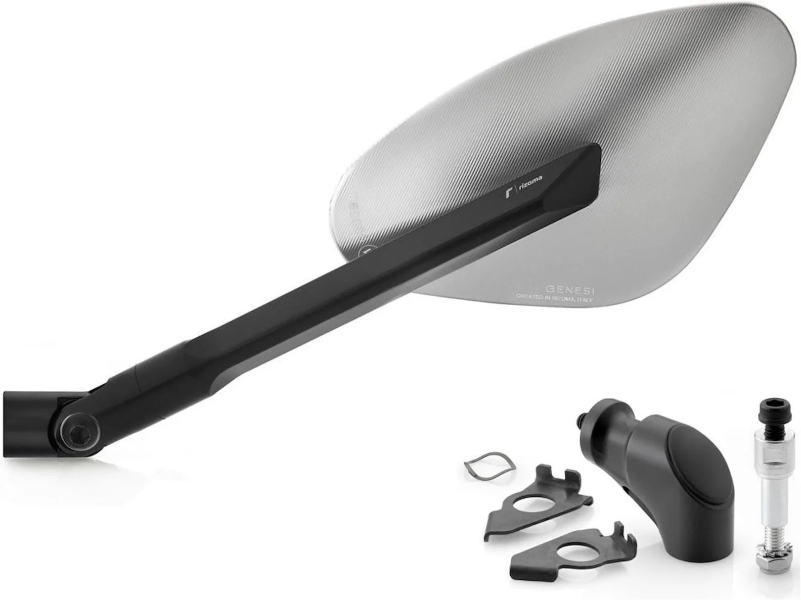 Specchietto Side Mount Sinistro Genesi - Rizoma Compatibile Con Yamaha T-Max 500 (2008-2011)