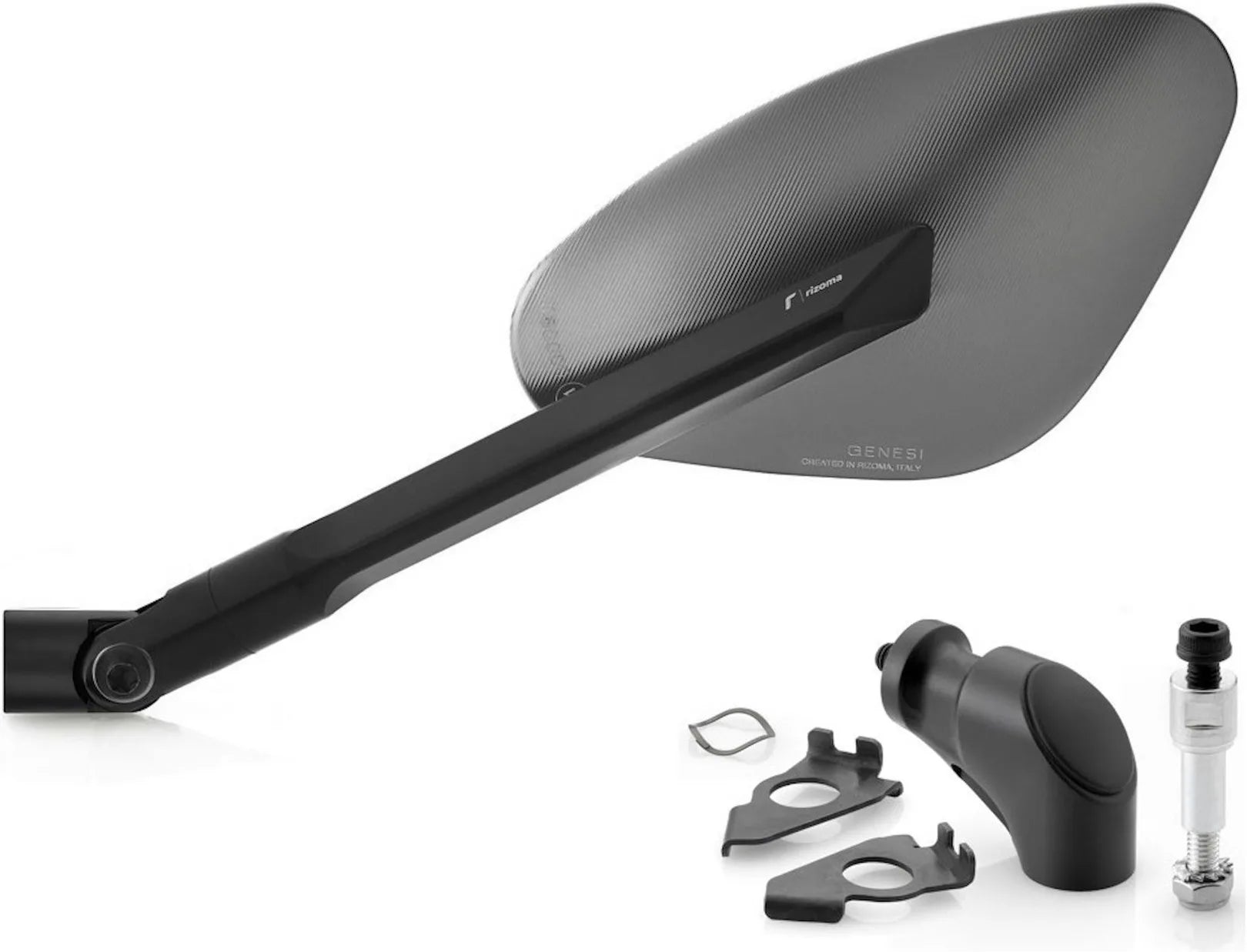 Specchietto Side Mount Sinistro Genesi - Rizoma Compatibile Con Yamaha T-Max 530 (2012-2019)