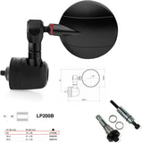 Specchietto End Mount Sinistro Universale Dø 22(13>20) Spy-R Ø57 - Rizoma Compatibile Con Mv Agusta