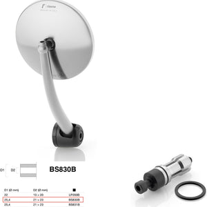 Mirror End Mount Left Universal Ø24,5(21>23) Spirit Rs - Rizoma Compatible With Ktm