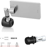 Mirror End Mount Left Universal Ø24,5(21>23) Quantum End - Rizoma Compatible With Benelli
