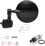 Mirror End Mount Left Universal Ø24,5(21>23) Spy-R Ø80 - Rizoma Compatible With Moto Guzzi