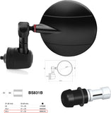 Mirror End Mount Left Universal Ø24,5(21>23) Spy-R Ø80 - Rizoma Compatible With Aprilia