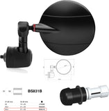 Specchietto End Mount Sinistro Universale Dø 24,5(21>23) Spy-R Ø80 - Rizoma Compatibile Con Suzuki