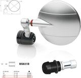 Specchietto End Mount Destro Rizoma Spy-R Ø94.5 Nero Taglia D1 24,5 - D2 21>23