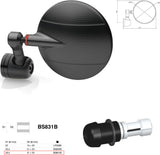 Mirror End Mount Left Universal Ø24,5(21>23) Spy-R Ø94.5 - Rizoma Compatible With Aprilia
