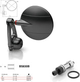 Specchietto End Mount Destro Universale Dø 24,5(21>23) Spy-Arm Ø80 - Rizoma Compatibile Con Bmw
