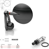 Mirror End Mount Left Universal Ø24,5(21>23) Spy-Arm Ø80 - Rizoma Compatible With Benelli